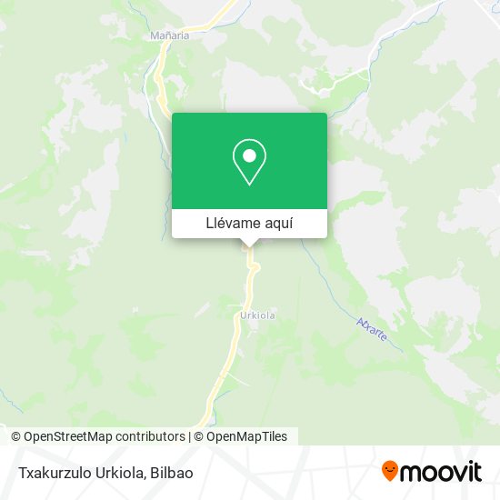 Mapa Txakurzulo Urkiola