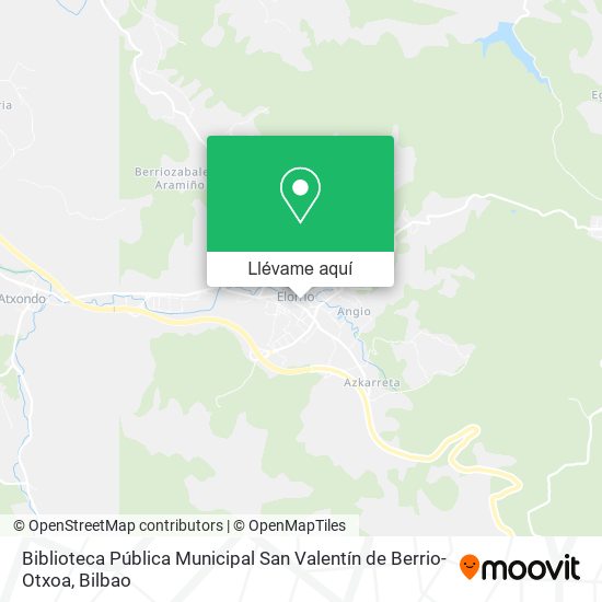 Mapa Biblioteca Pública Municipal San Valentín de Berrio-Otxoa