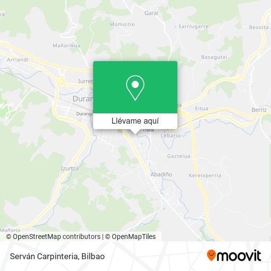 Mapa Serván Carpinteria