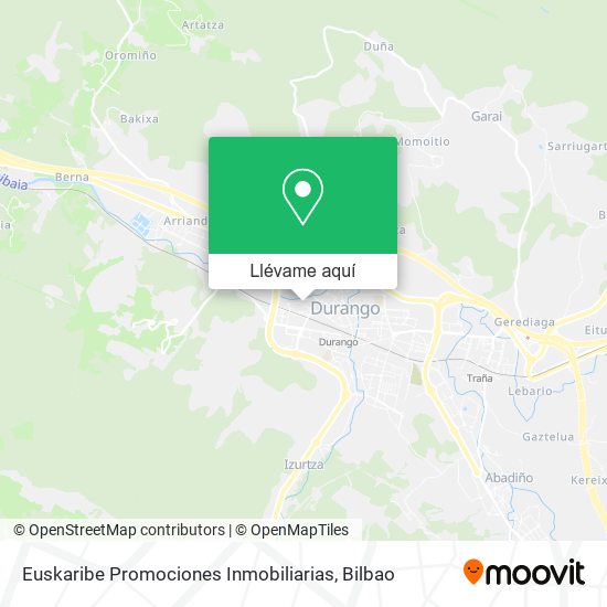 Mapa Euskaribe Promociones Inmobiliarias