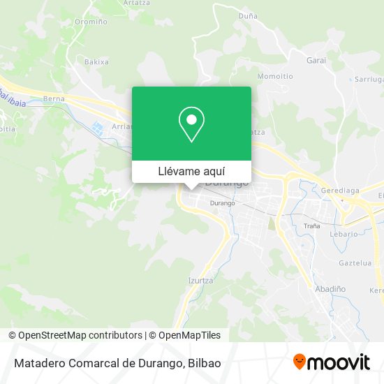 Mapa Matadero Comarcal de Durango