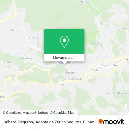 Mapa Alberdi Seguros/ Agente de Zurich Seguros