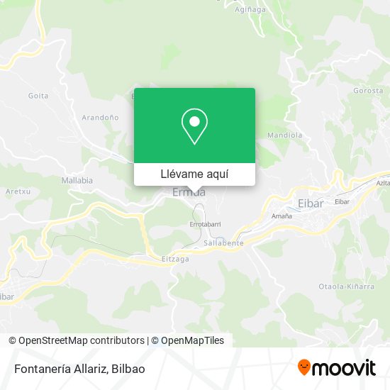 Mapa Fontanería Allariz