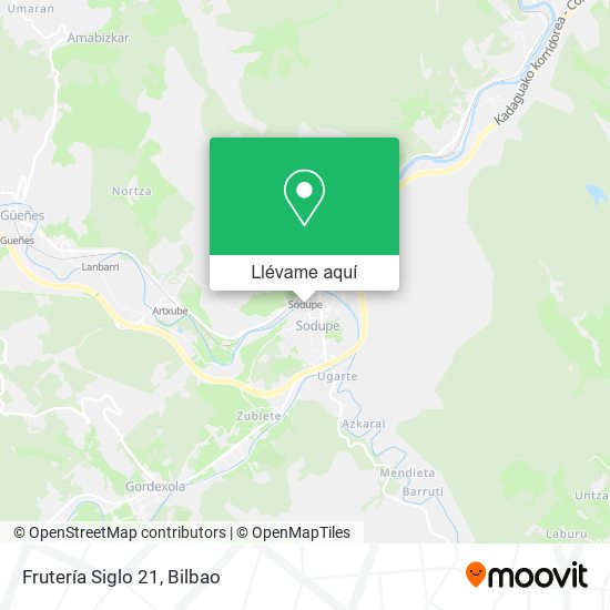 Mapa Frutería Siglo 21