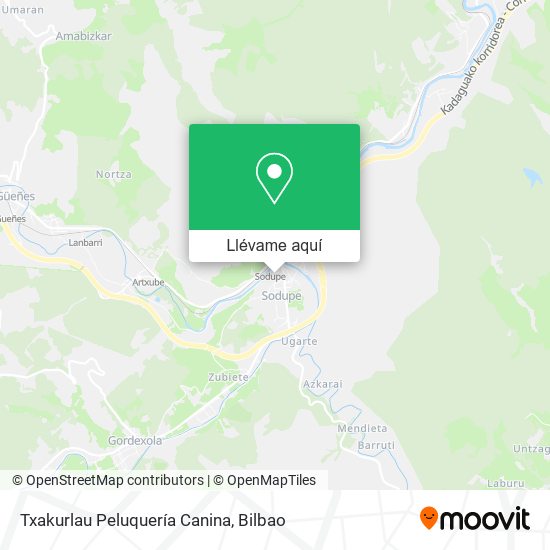 Mapa Txakurlau Peluquería Canina