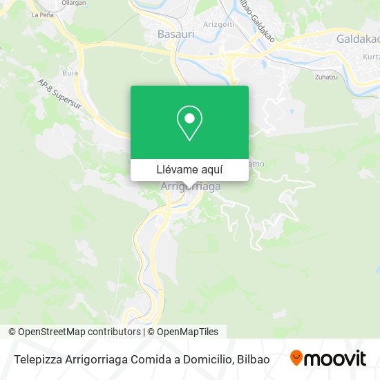 Mapa Telepizza Arrigorriaga Comida a Domicilio