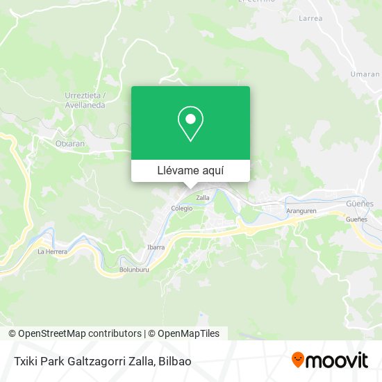 Mapa Txiki Park Galtzagorri Zalla