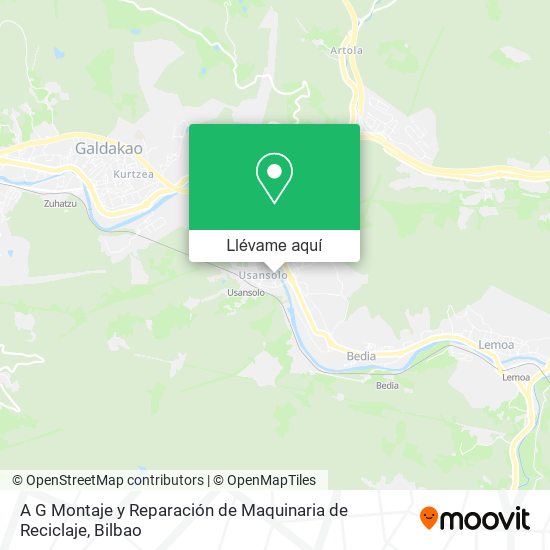 Mapa A G Montaje y Reparación de Maquinaria de Reciclaje
