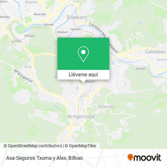 Mapa Axa-Seguros Txuma y Alex