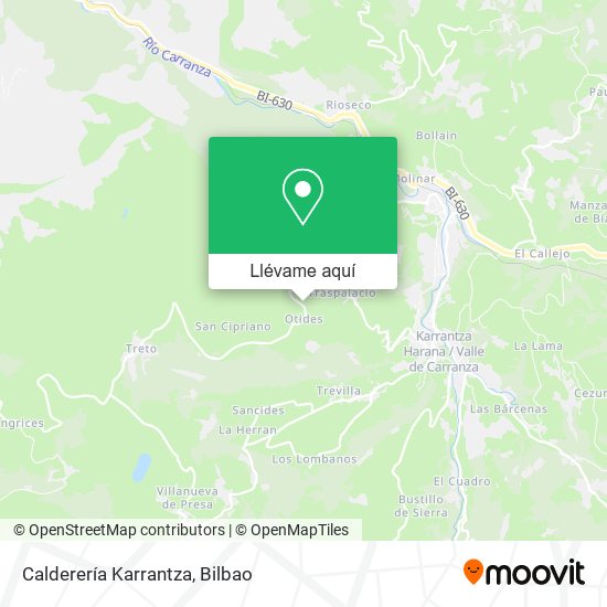 Mapa Calderería Karrantza