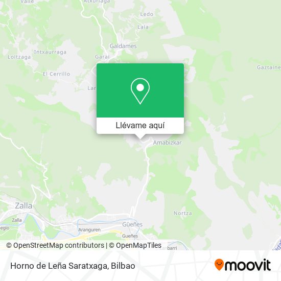 Mapa Horno de Leña Saratxaga