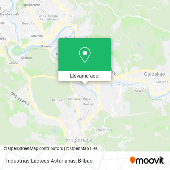 Mapa Industrias Lacteas Asturianas