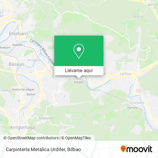Mapa Carpintería Metálica Urdifer