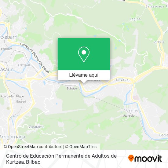 Mapa Centro de Educación Permanente de Adultos de Kurtzea