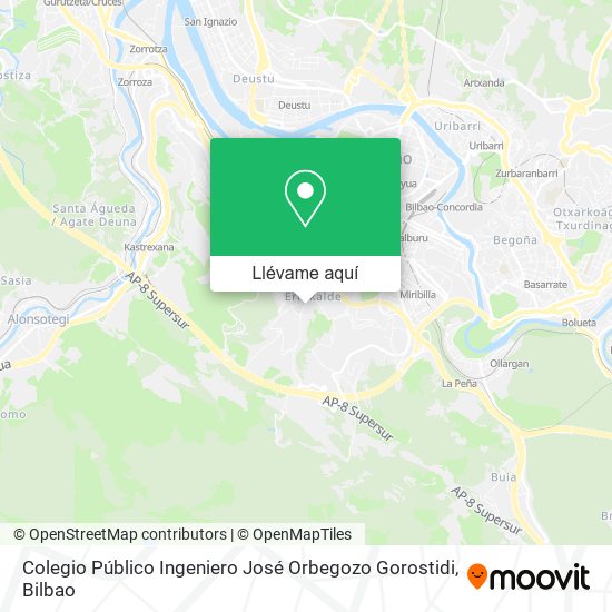 Mapa Colegio Público Ingeniero José Orbegozo Gorostidi