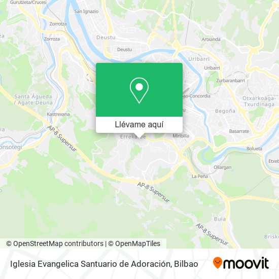 Mapa Iglesia Evangelica Santuario de Adoración