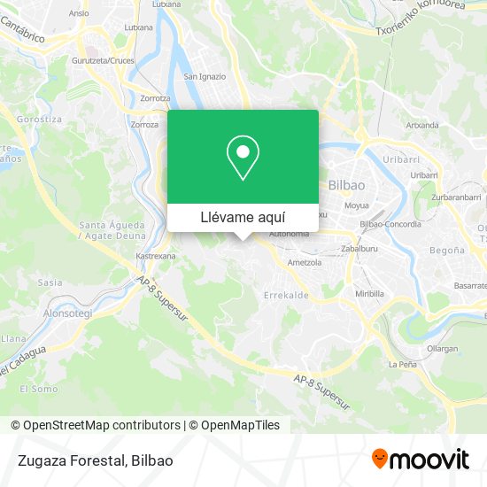 Mapa Zugaza Forestal