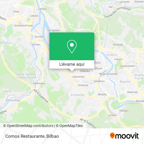 Mapa Comos Restaurante