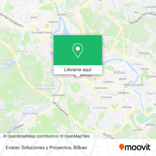 Mapa Evatec Soluciones y Proyectos