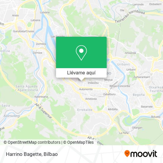 Mapa Harrino Bagette