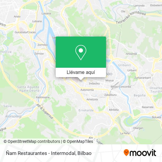 Mapa Ñam Restaurantes - Intermodal