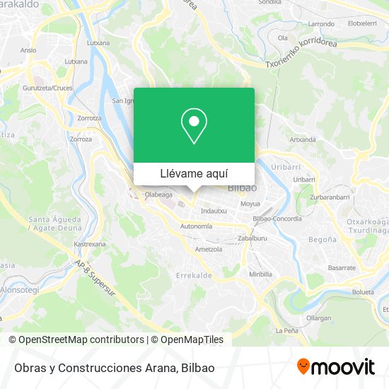 Mapa Obras y Construcciones Arana