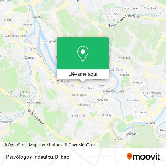 Mapa Psicólogos Indautxu