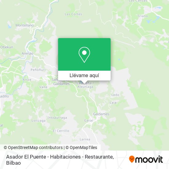 Mapa Asador El Puente - Habitaciones - Restaurante