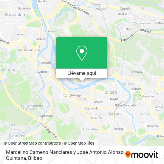 Mapa Marcelino Cameno Nanclares y José Antonio Alonso Quintana