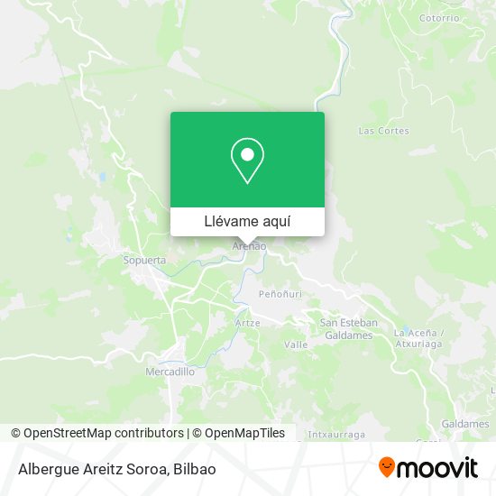 Mapa Albergue Areitz Soroa