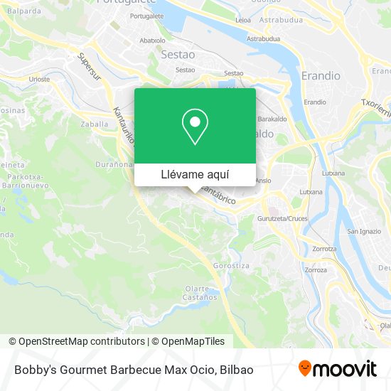Mapa Bobby's Gourmet Barbecue Max Ocio