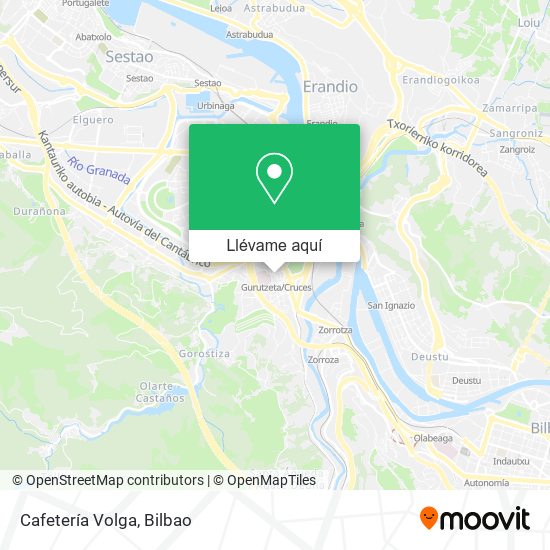 Mapa Cafetería Volga