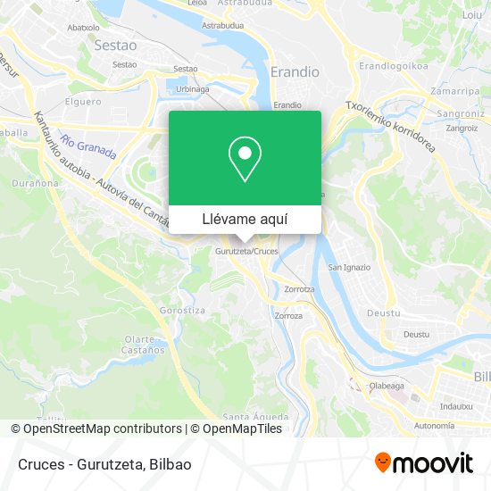 Mapa Cruces - Gurutzeta