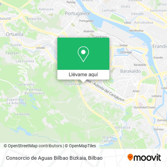Mapa Consorcio de Aguas Bilbao Bizkaia
