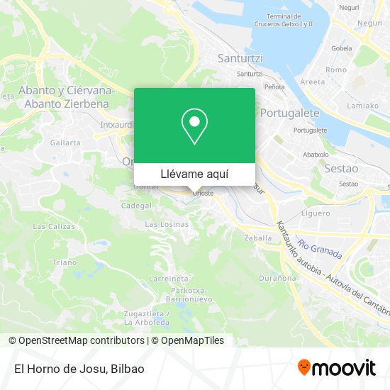 Mapa El Horno de Josu