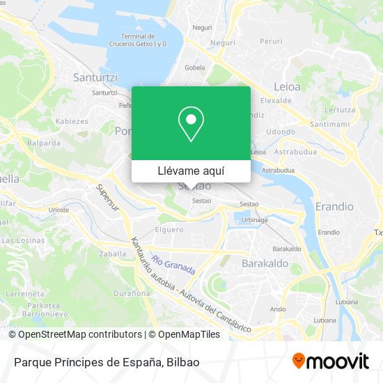 Mapa Parque Príncipes de España
