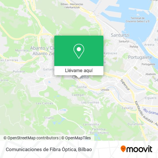 Mapa Comunicaciones de Fibra Óptica