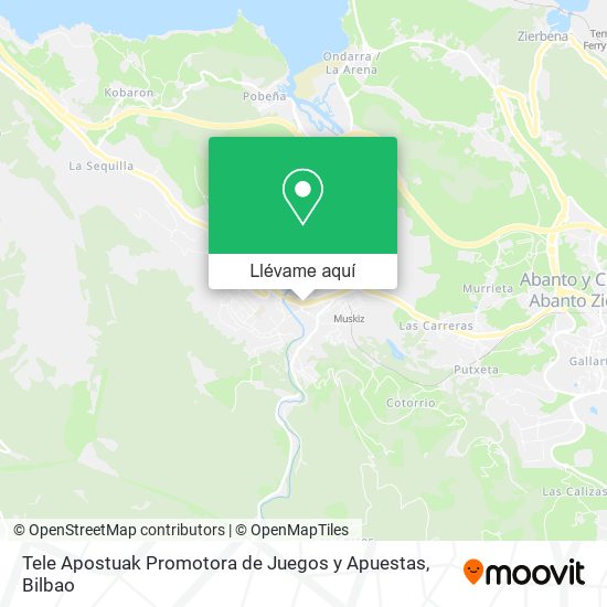 Mapa Tele Apostuak Promotora de Juegos y Apuestas