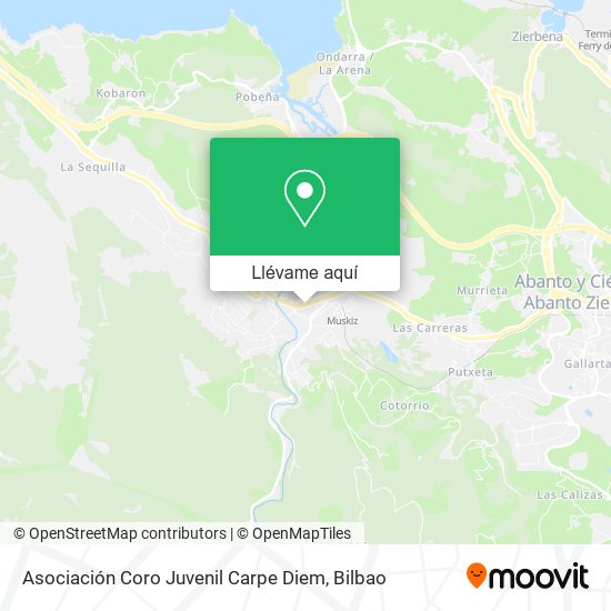 Mapa Asociación Coro Juvenil Carpe Diem