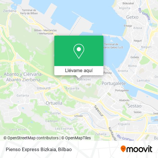Mapa Pienso Express Bizkaia