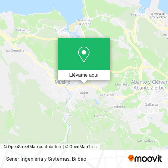 Mapa Sener Ingeniería y Sistemas