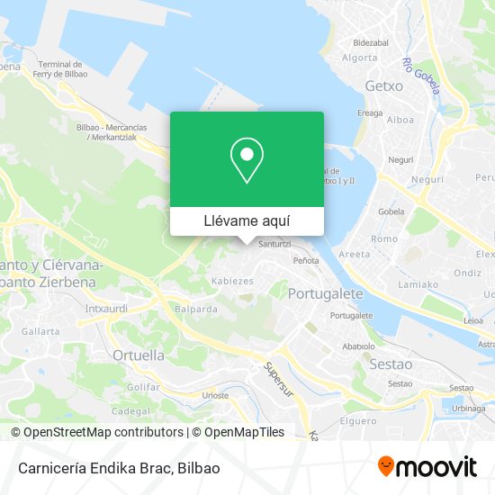 Mapa Carnicería Endika Brac