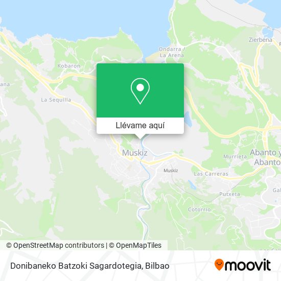 Mapa Donibaneko Batzoki Sagardotegia