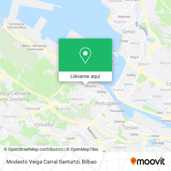 Mapa Modesto Veiga Carral Santurtzi