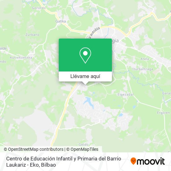 Mapa Centro de Educación Infantil y Primaria del Barrio Laukariz - Eko