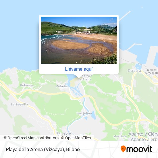 Mapa Playa de la Arena (Vizcaya)
