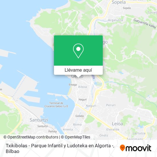 Mapa Txikibolas - Parque Infantil y Ludoteka en Algorta -