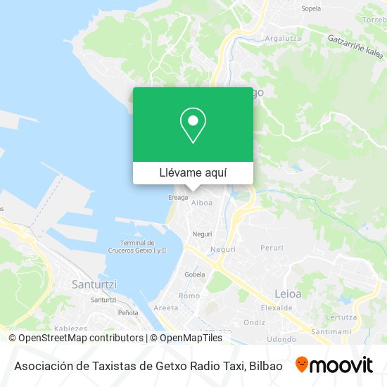 Mapa Asociación de Taxistas de Getxo Radio Taxi