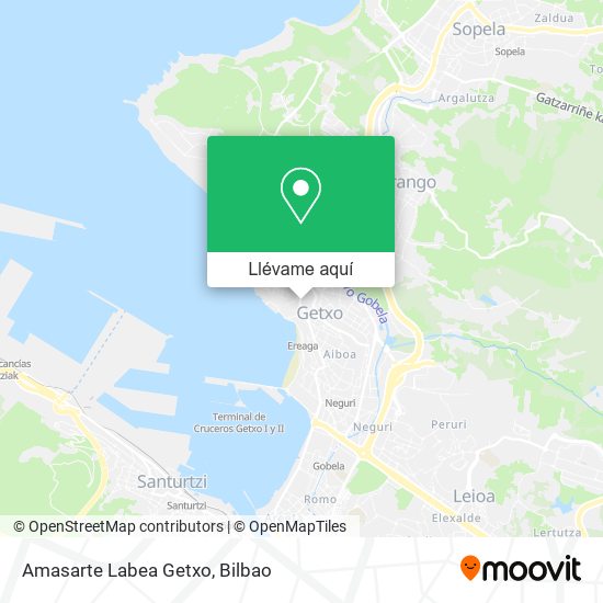 Mapa Amasarte Labea Getxo