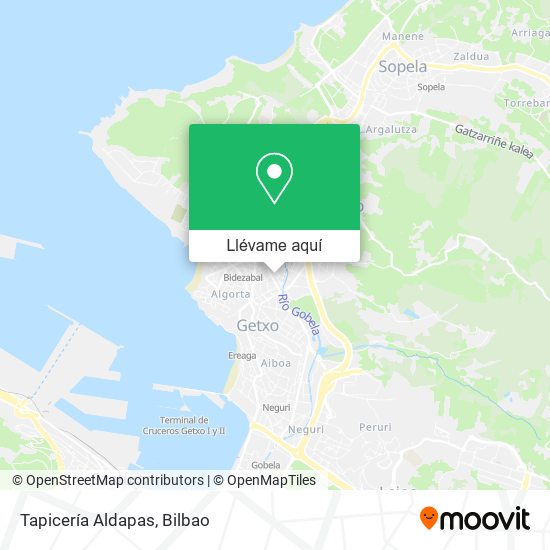 Mapa Tapicería Aldapas